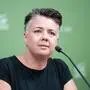 Olga Voglauer lud zur Pressekonferenz