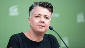 Olga Voglauer lud zur Pressekonferenz
