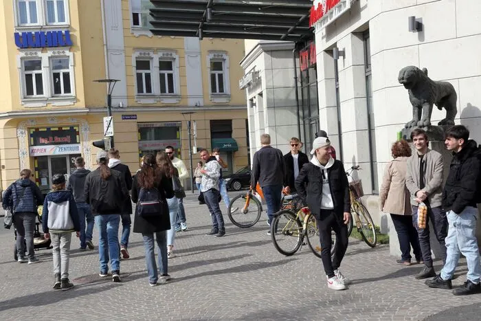 Aber auch das Einkaufszentrum war gut besucht.