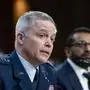 National Security Agency Director Timothy Haugh speaks during a Senate Intelligence Committee hearing examining worldwide threats at the U.S. Capitol in Washington, DC on Tuesday, March 25, 2025. Intelligence leaders are testifying publicly before the committee on worldwide threats, before moving to a closed session. PUBLICATIONxINxGERxSUIxAUTxHUNxONLY WAP20250325349 BONNIExCASH
