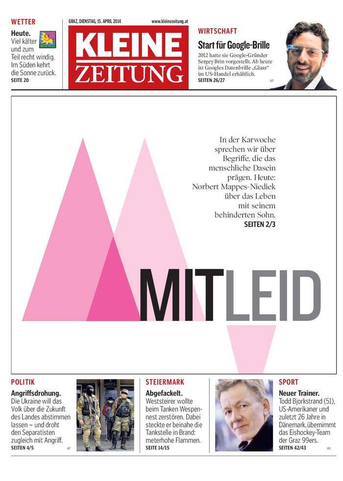 Kleine Zeitung vom 15. April 2014
