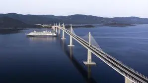 Die 2400 Meter lange Pelješac-Brücke