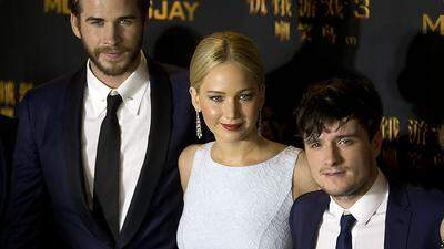 Bilder von der Premiere in Peking: Liam Hemsworth, Jennifer Lawrence, Josh Hutcherson