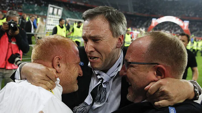 Herzten sich beim Cuptriumph: das Trio Heiko Vogel, Christian Jauk, Günter Kreissl (von links)