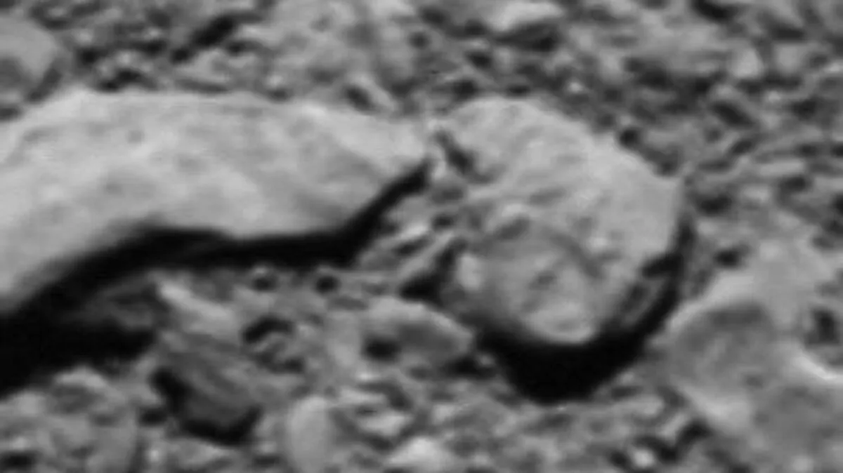Ausschnitt vom letzten Foto von "Rosetta"
