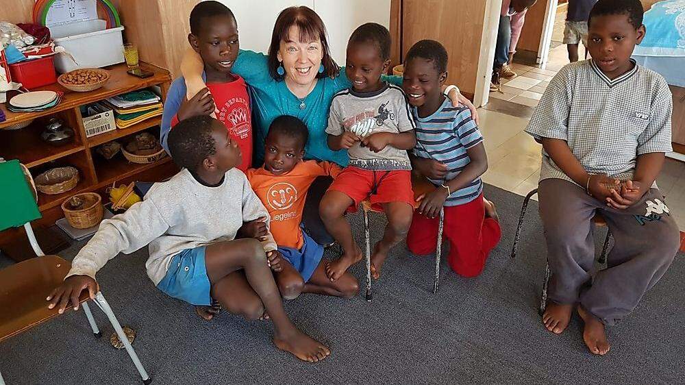 Petra Ostermann hat die Tage in Afrika genossen und sich bei den Kindern &quot;zuhause&quot; gefühlt