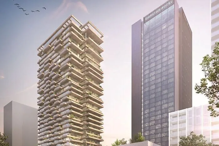 Der Komplex in Amsterdam besteht aus zwei Türmen.