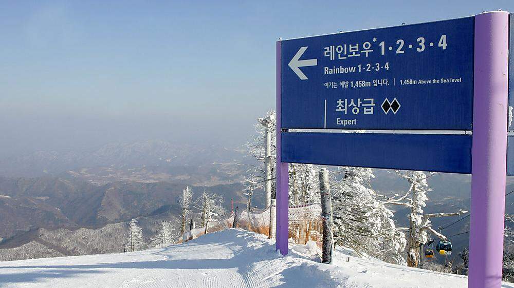 Das Skigebiet von Yongpyong