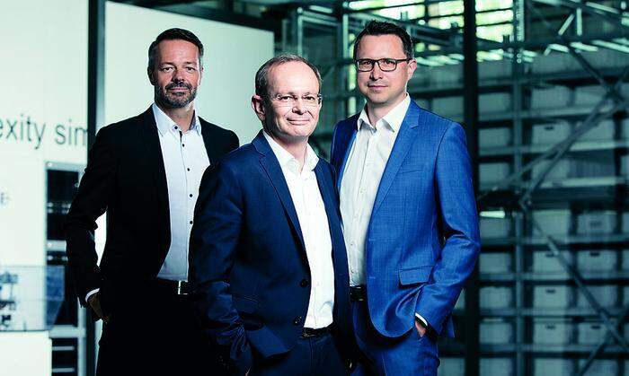 Führungstrio der Knapp AG: COO Franz Mathi, CEO Gerald Hofer und CFO Christian Grabner