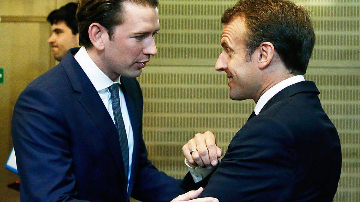 Kurz und Macron 