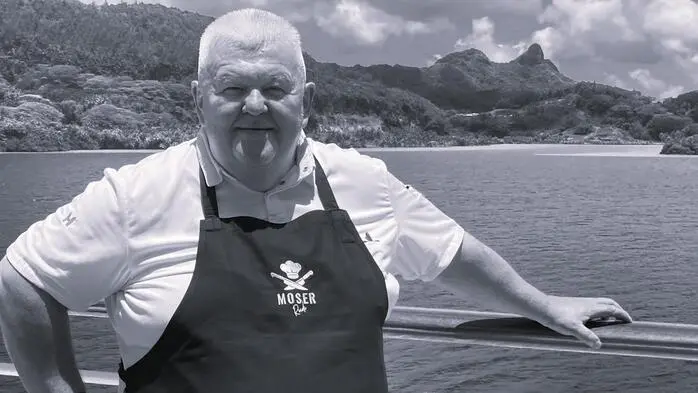 Rudi Moser auf hoher See: Als Küchenchef führte ihn sein Beruf auf exklusive Kreuzfahrt- und Expeditionsschiffe bis in entlegendste Regionen der Welt