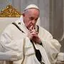 Pope Francis gathers his thoughts during Easter Sunday Mass on April 12, 2020 behind closed doors at St. Peter's Basilica in The Vatican, during the lockdown aimed at curbing the spread of the COVID-19 infection, caused by the novel coronavirus. (Photo by Andreas SOLARO / POOL / AFP)