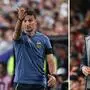 Lionel Scaloni (links) trifft mit Argentinien im Finale auf Spanien und Luis de la Fuente 