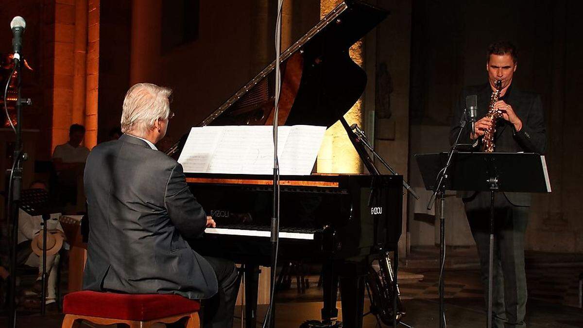 Eduard Kutrowatz und Edgar Unterkirchner in der Stiftskirche St. Paul