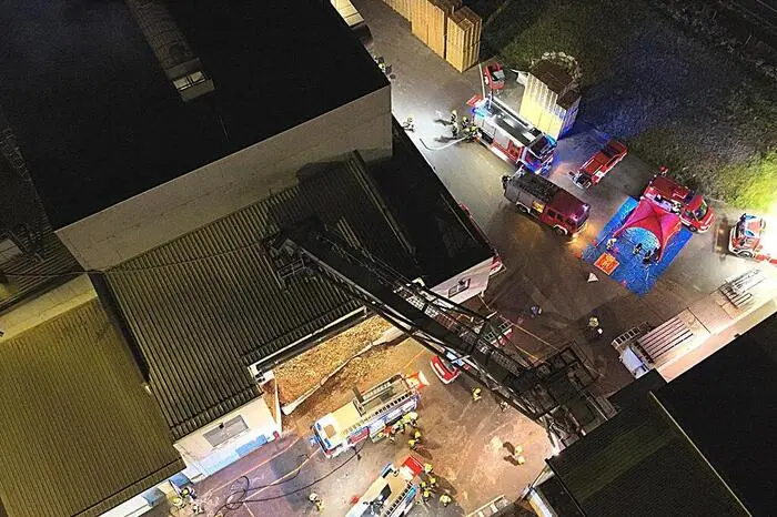 Zur Unterstützung der Einsatzleitung in dem schwer überschaubaren Übungsbereich kam auch die Drohne der FF Leoben-Stadt zum Einsatz.