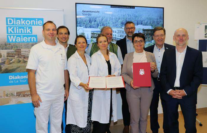 Im Rahmen einer Pressekonferenz im Krankenhaus Waiern wurde die neue Diakonie-Klinik vorgestellt