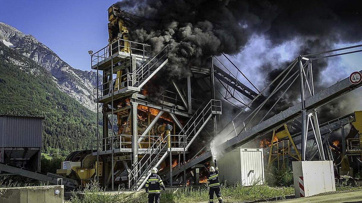 Eine Stunde lang war die Feuerwehr gefordert