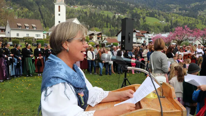 Grußworte gab es von Christine Fleischhacker (Obfrau Singkreis Bodensdorf Ossiacher See).