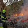Brandalarm mitten im Wald bei Gemmersdorf