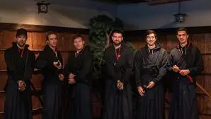 Österreichs Team in Tokio: Jürgen Melzer, Lukas Neumayer, Lucas Miedler, Jurij Rodionov, Sebastian Ofner und Alexander Erler 