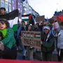 "Free Palestine"-Sprechchöre wurden ebenso lautstark skandiert wie "Free Gaza"