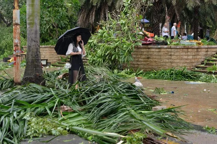 Der Taifun traf bei der Küstenstadt Xiamen auf das chinesische Festland. 