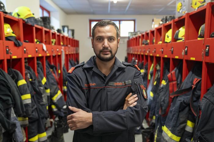 Lukas Ebner kämpfte als Kommandant der Freiwilligen Feuerwehr Thörl zweimal mit schweren Unwettern