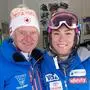 Mikaela Shiffrin und Manfred Mühlthaler