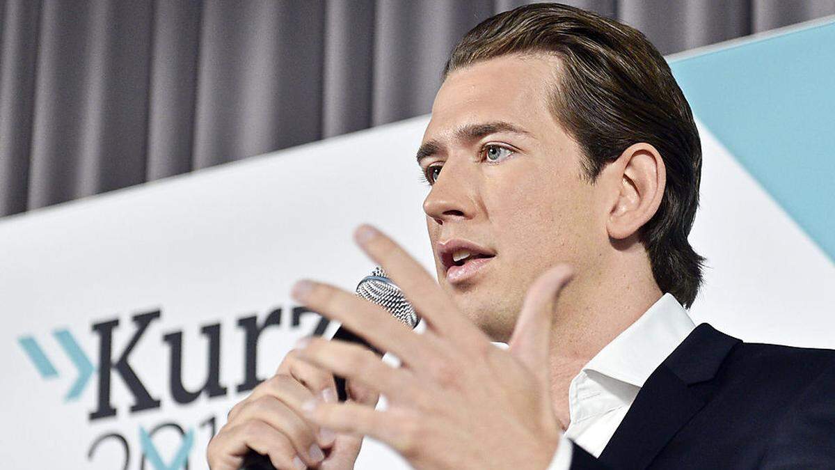 Kurz stellt Teil des Programms vor