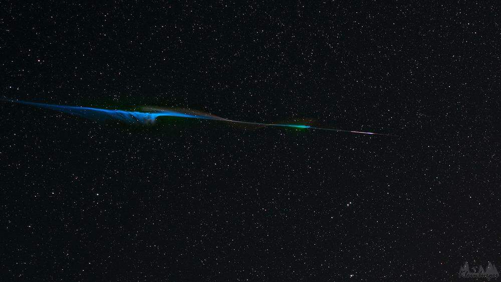 Magischer Meteor-Moment: Michael Kleinburger fing ihn auf seiner Kamera ein