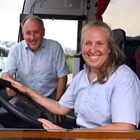 Quereinsteigerin Barbara Kothmiller-Uhl mit ihrem Chef Thomas Hofstätter