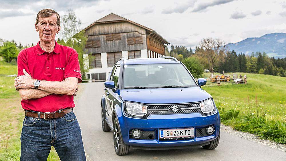 Kleines Auto, große Idee: Walter Röhrl hatte seinen Spaß mit dem Suzuki Ignis