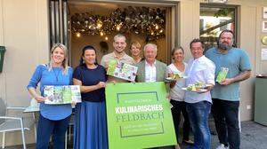 Feldbacher Wirte präsentieren gemeinsam mit Sonja Skalnik und Josef Ober den &quot;Kulinarischen Spaziergang&quot;