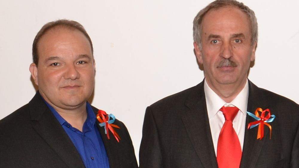 SP-Bürgermeister Helmut Walch (rechts) zeigte FP-Kassier Andreas Url wegen Wiederbetätigung an