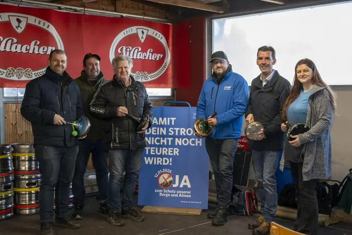 v.l. Manuel Edlinger, Wolfgang Wadling, Karl Plautz, Robert Eichwalder, Josef Ofner und Elisabeth Pirolt