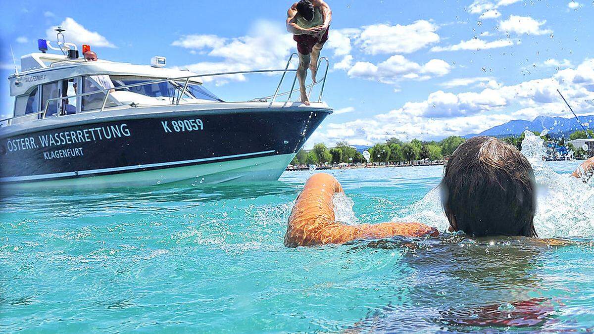 Wasser kann tödlich sein: Retter werden ab Montag wieder im Strandbad Klagenfurt geschult