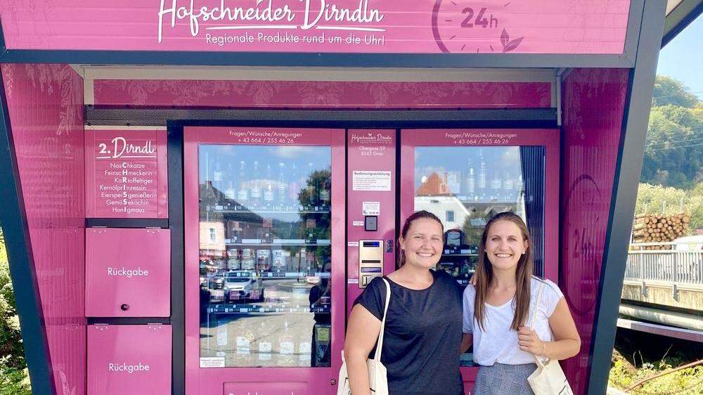 Stefanie und Christina Niederl aus Gnas erobern die Steiermark mit ihren pinken Automaten