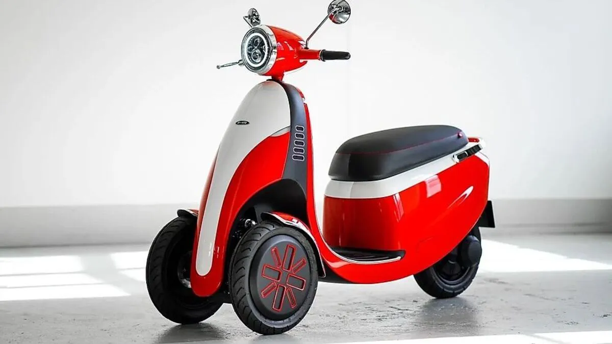 Die Microletta ist ein dreirädriger Elektroroller