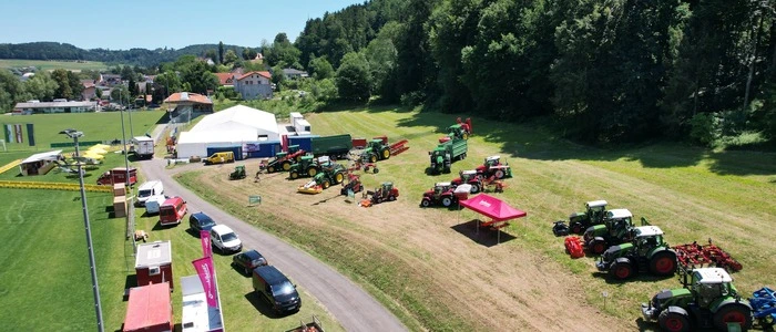 Die Aufbauarbeiten für den Landesfeuerwehrtag und den Landesfeuerwehrbewerb in St. Margarethen an der Raab