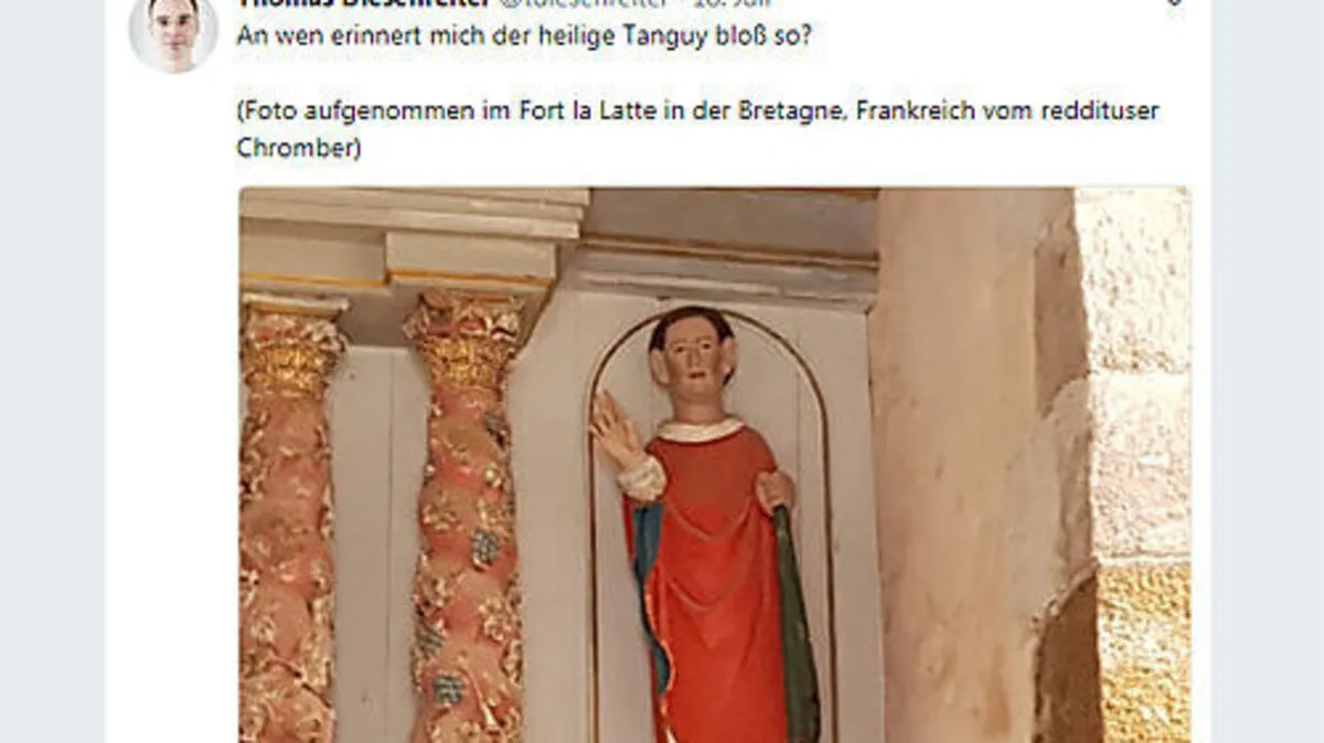 Das Heiligenbild auf Twitter