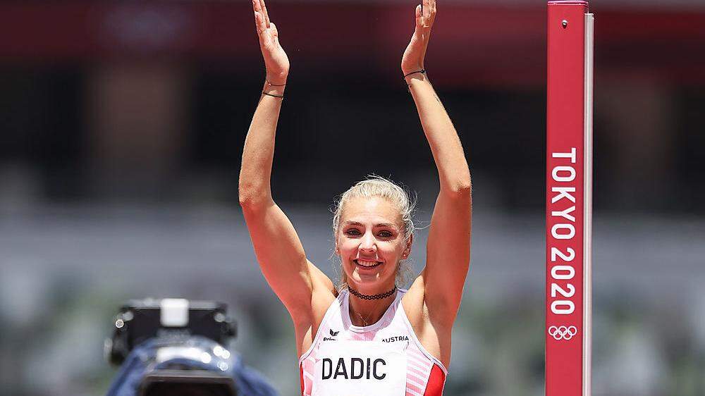 Ivona Dadic nach ihrem Sprung über 1,83 m