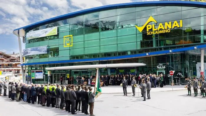 Die Verabschiedung startete im Planai-Stadion