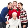 Von Links: Manuel Schwandt, Stephan Scheifinger (mit Weihnachtsmütze), Lukas Joham und Mathias Rosenberger