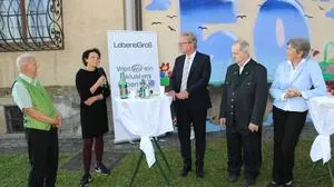 Bei der Jubiläumsfeier begrüßte Susanne Maurer-Aldrian ("Lebensgroß") auch Landeshauptmann Christopher Drexler