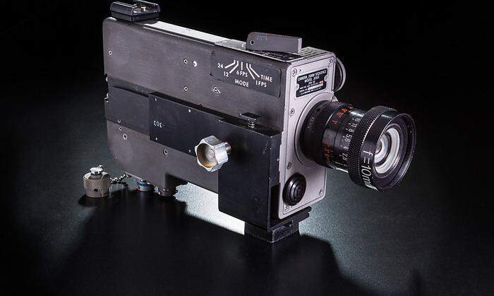 Die 16-Millimeter-Kamera, die die ersten Schritte auf dem Mond dokumentierte