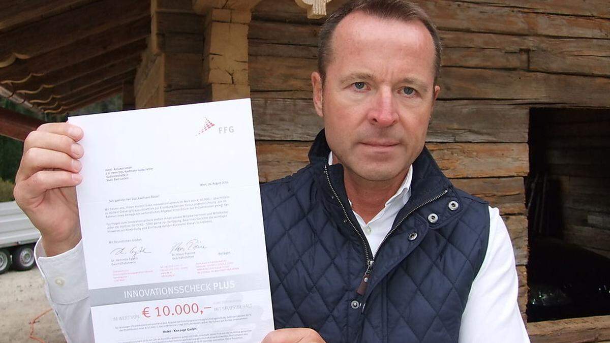 Forschung zu Altholz brachte Guido Fetzer 10.000 Euro-Förderung ein