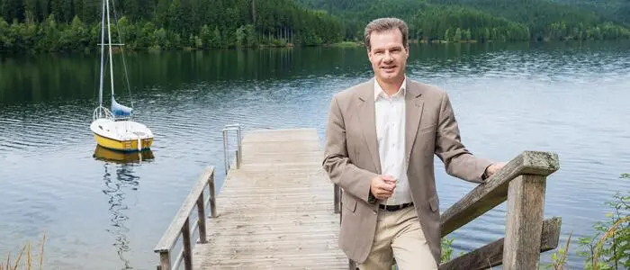 Landespolizeidirektor Gerald Ortner entspannt gerne am Sobother Stausee