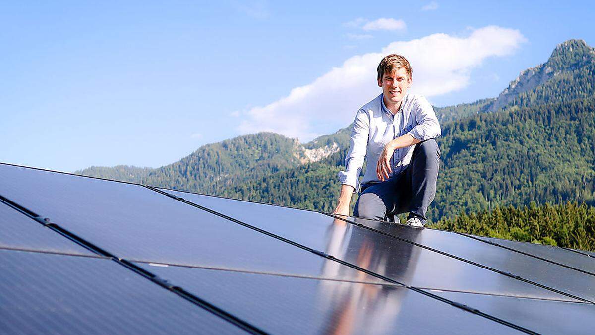 Matthias Nadrag initiierte die Erneuerbare Energiegemeinschaft Goritschach
