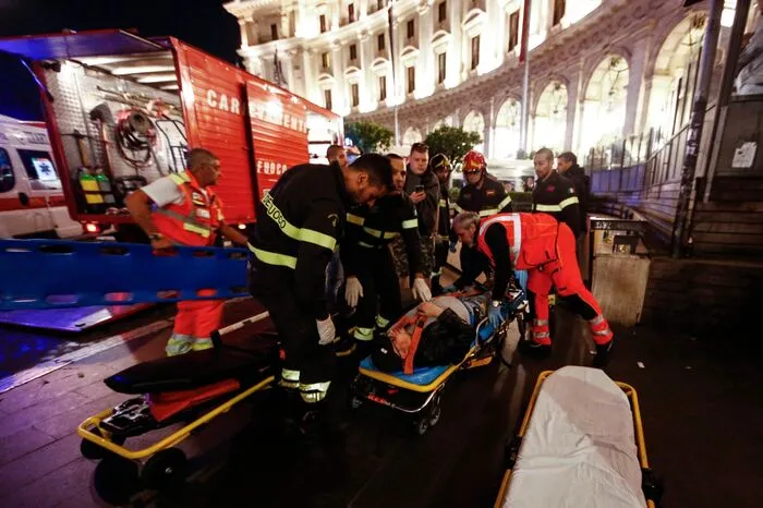Die U-Bahn-Station Repubblica im Zentrum Roms, in der sich der Unfall ereignete, wurde von der Polizei geschlossen.