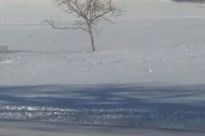 Auch in Leska (Gemeinde Mortantsch) kann man die winterlichen Verhältnisse deutlich sehen.